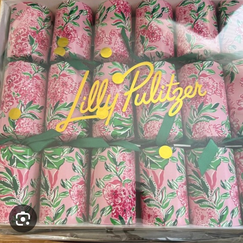 🆕 Set of 6 Lilly Pulitzer Conch Shell Koala Print Party Poppers with scrunchies